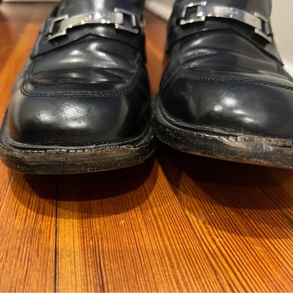 MOVING SALE 🔥 Gucci Black Leather Horsebit Loafers 10D Designer Dress Shoes - Picture 5 of 8